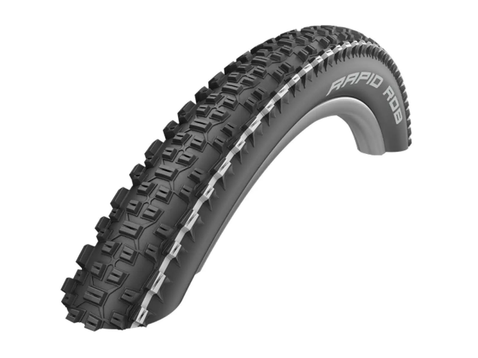 Schwalbe Rapid Rob KevlarGuard 29x2,25" MTB Reifen Draht white stripes
