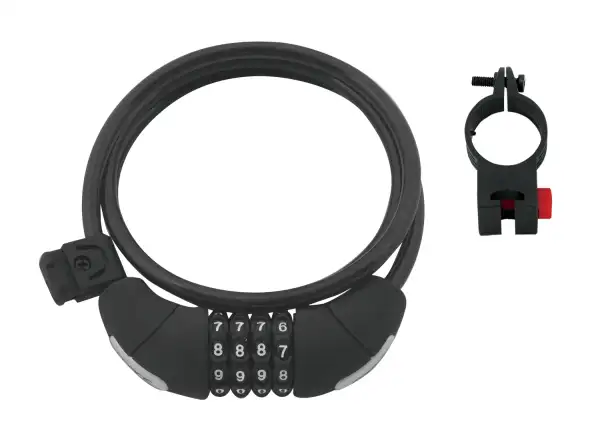 FORCE Spiralschloss 120cm/8mm 4code
