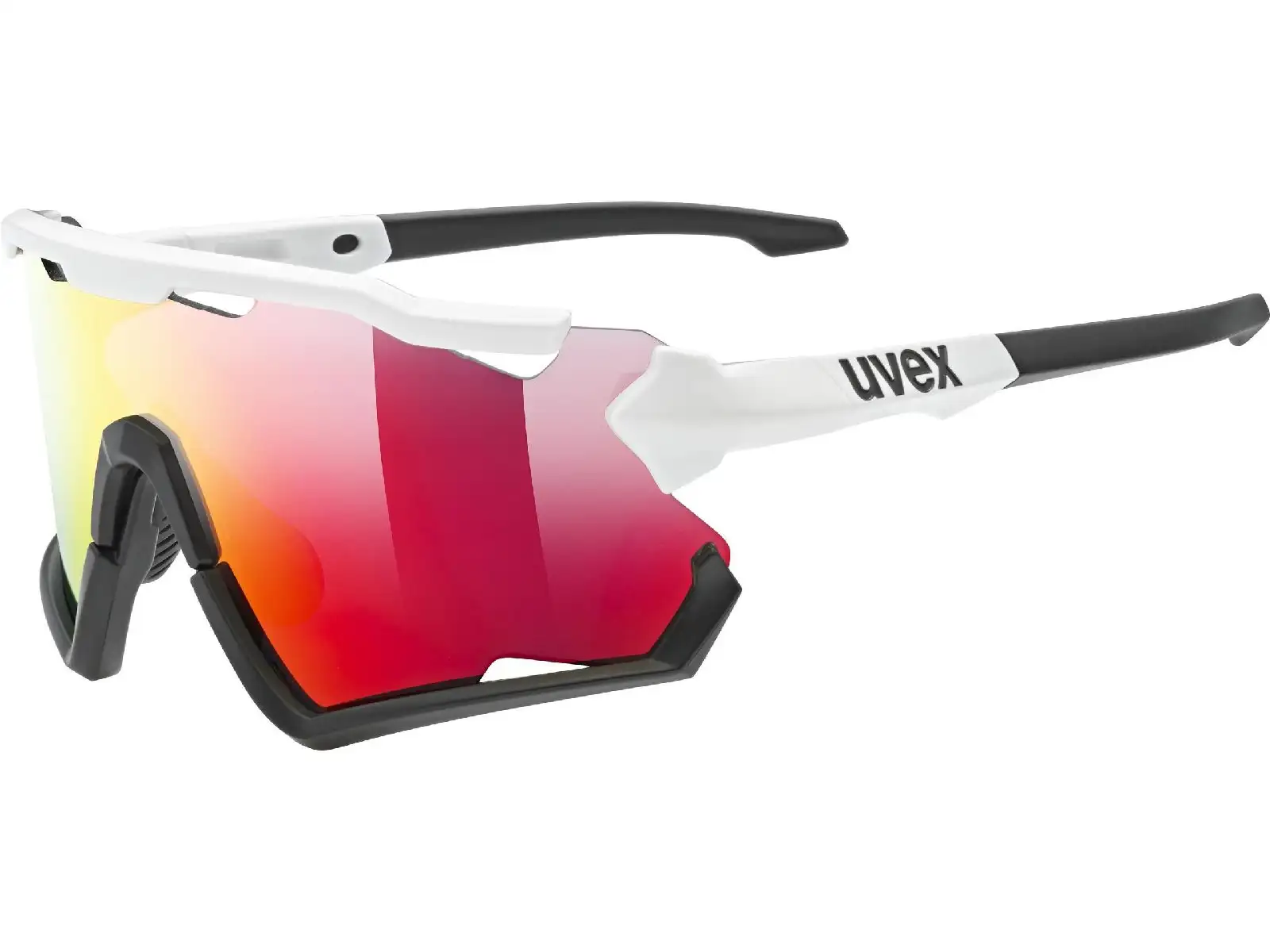 Uvex Sportstyle 228 Brille White Black / Mirror Red UNI