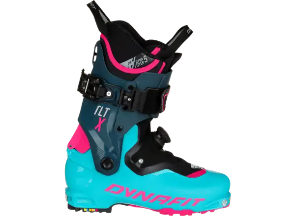 Dynafit TLT X Extra Wide Damen Skitourenschuhe Silvretta/Pink Glo