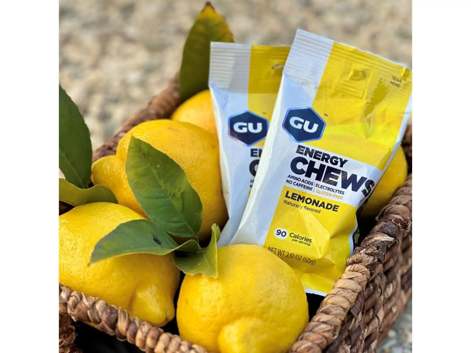 GU Energy Chews Bonbons Lemonade 60g