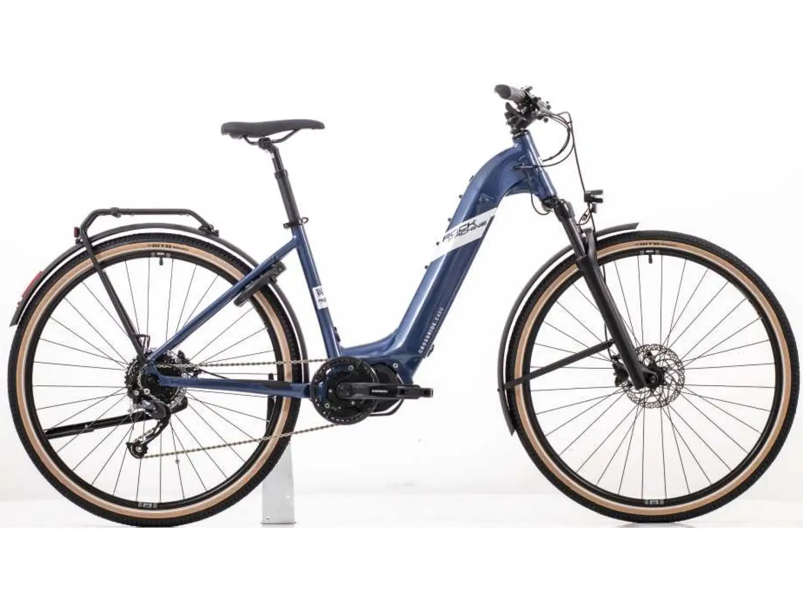 Rock Machine Crossride e400 Cross E-Bike Gloss Metallic Navy/Silver