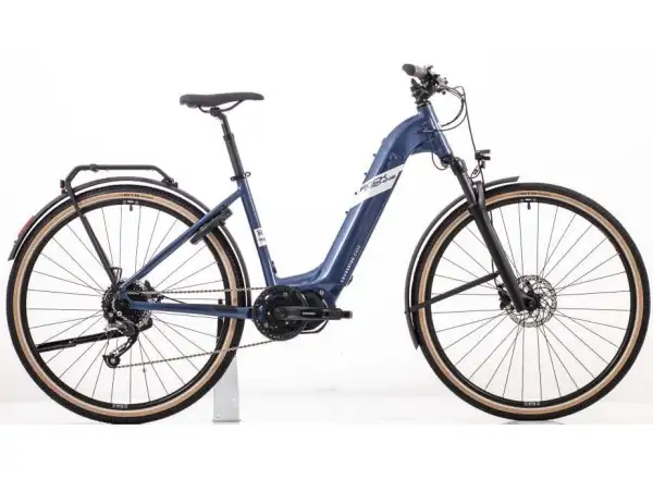 Rock Machine Crossride e400 Cross E-Bike Gloss Metallic Navy/Silver