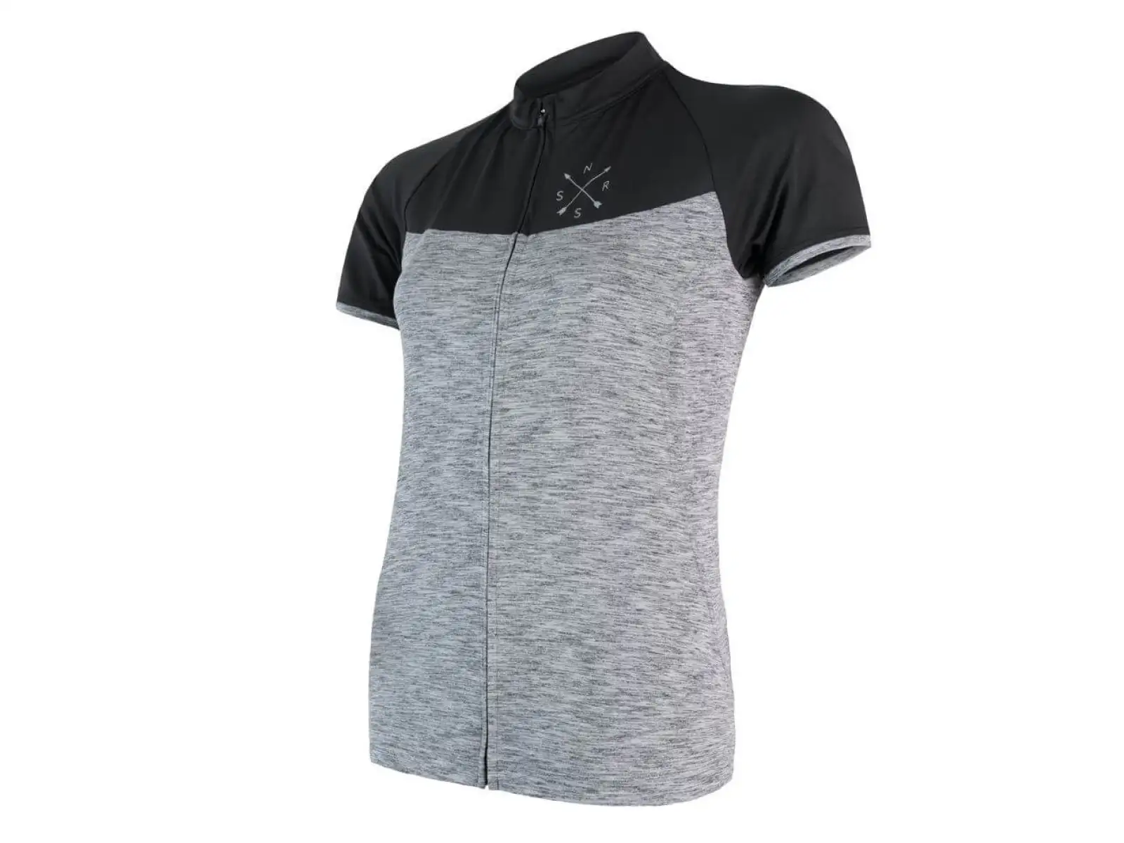 Sensor Cyklo Motion Damen-Trikot Kurzarm grau/schwarz