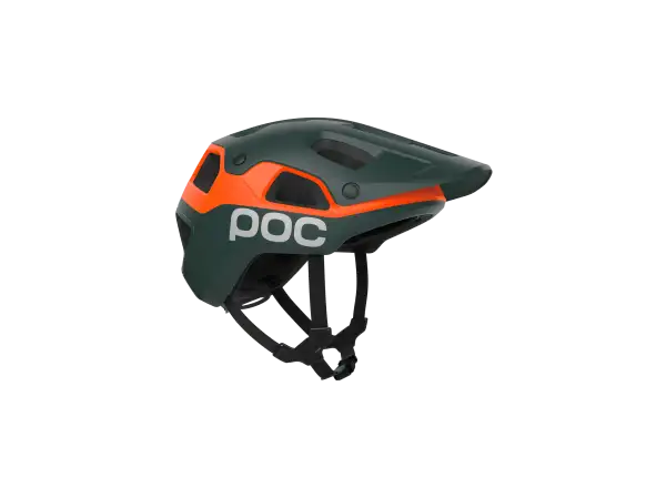 POC Cularis Pure MTB Helm Pargasite Green Matt/Fluorescent Orange Matt