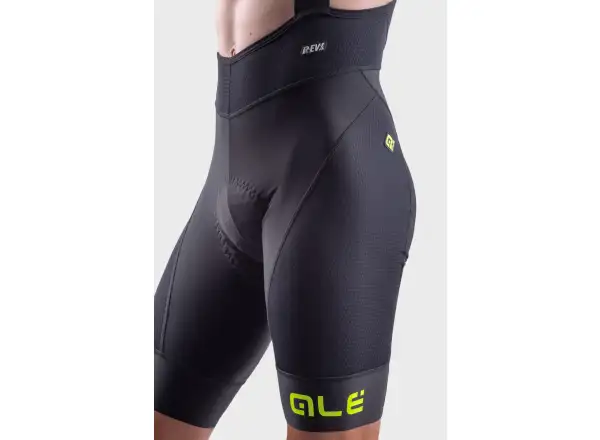 Fahrradshorts Alé R-EV1 Agonista Plus Herren Schwarz/Fluo Gelb
