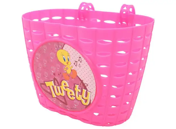 Max1 Tweety Kinder Fahrradkorb pink