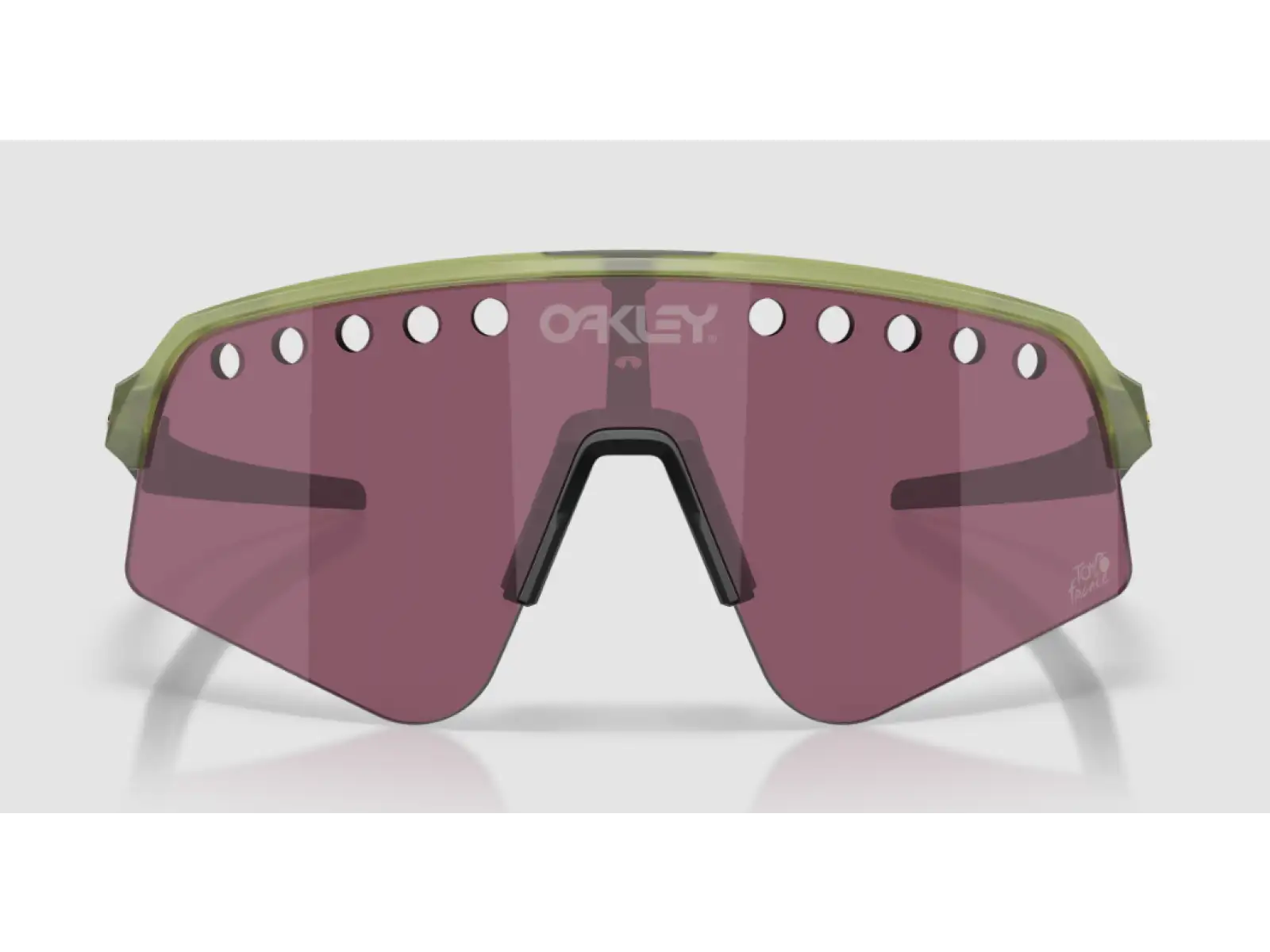 Oakley Sutro Lite Sweep Brille Tour De France Matte Transparent Fern/Prizm Road Black