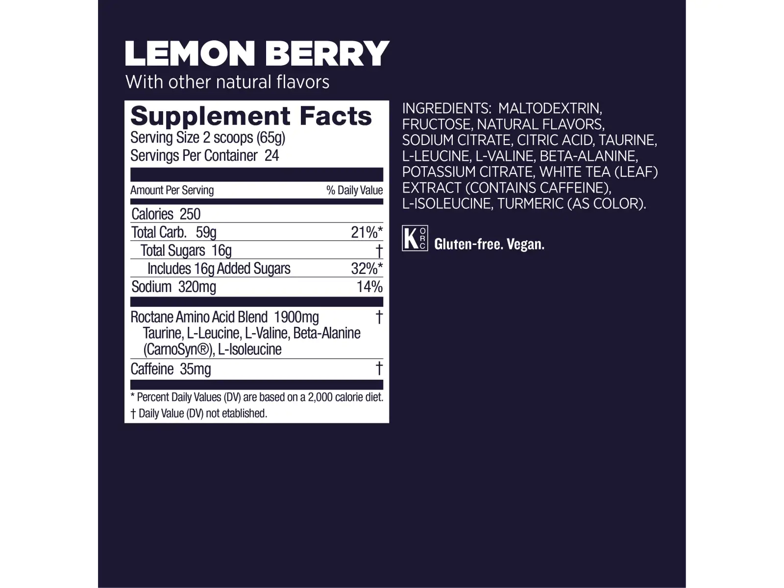 GU Roctane Drink Mix 1560 g Lemon/Berry