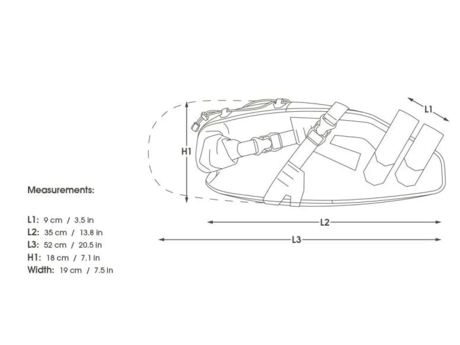 Apidura Expedition saddle pack 17 l Satteltasche