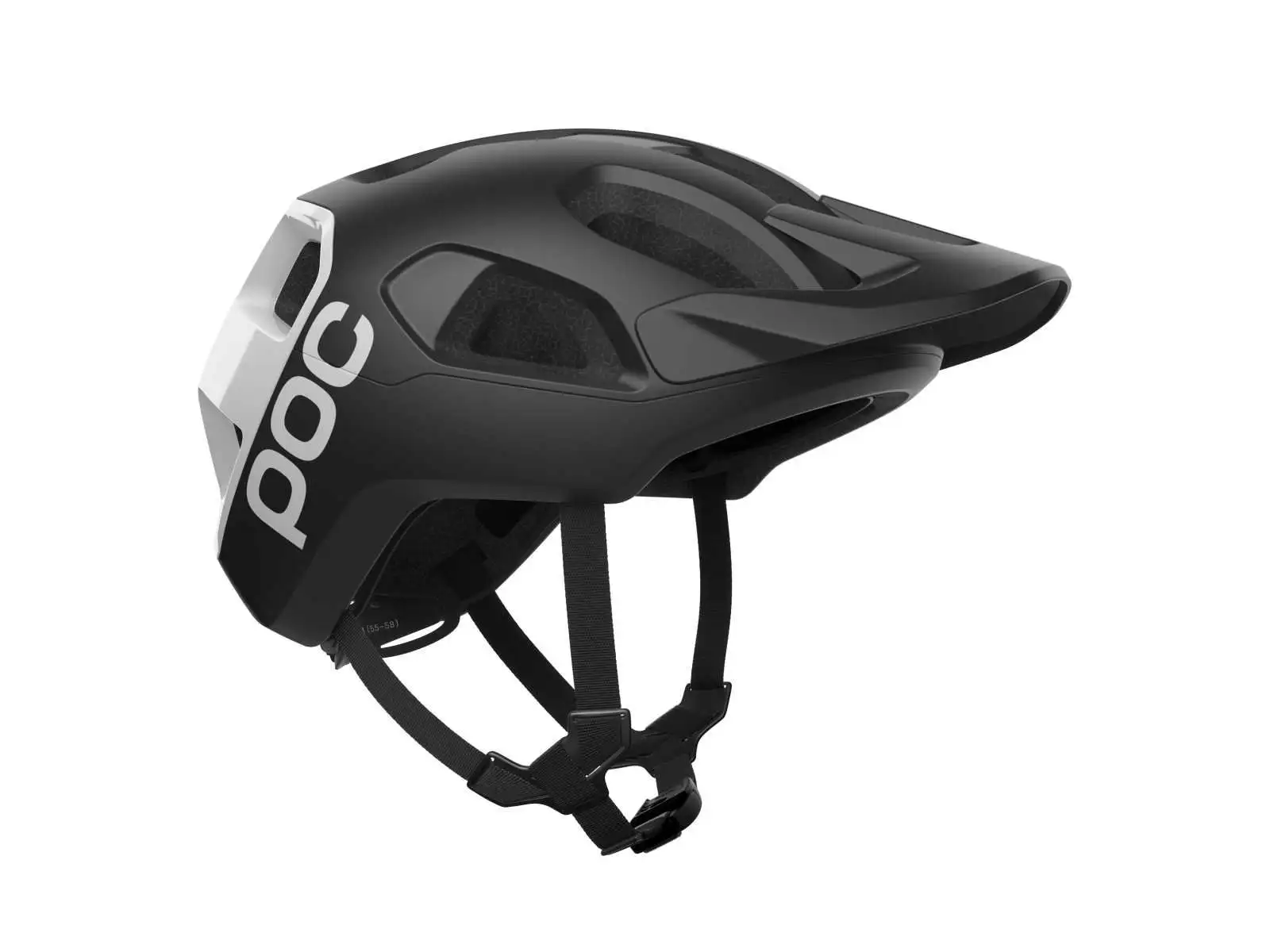 POC Cularis Helm Uranium Black Matt/Hydrogen White/Logo
