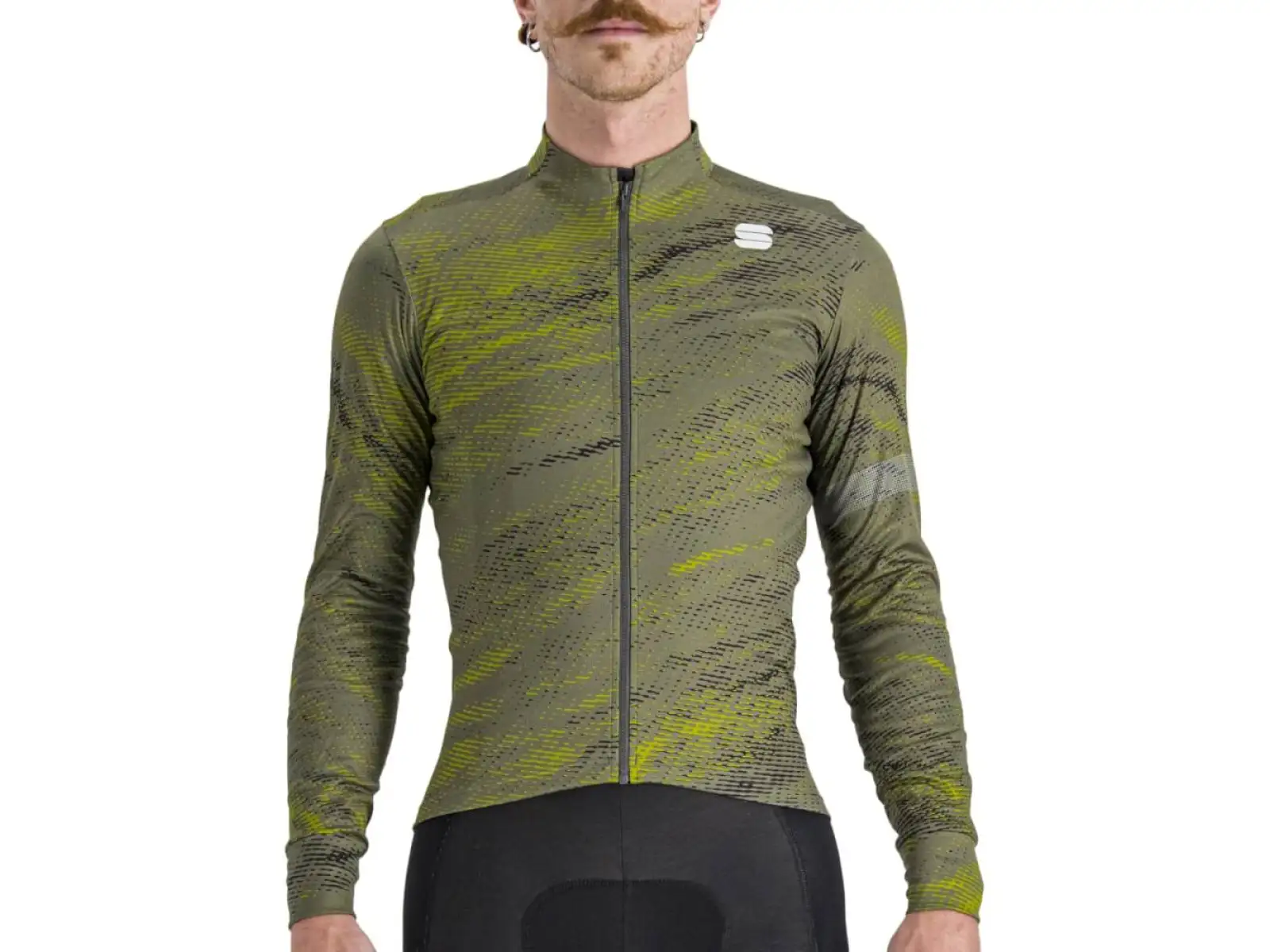 Sportful Cliff Supergiara Herren Langarmtrikot beetle guacamole black