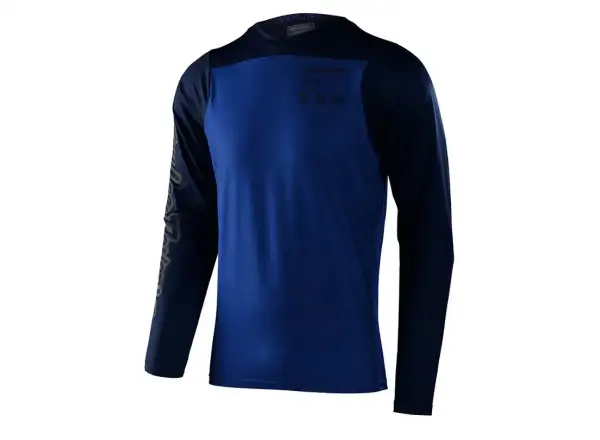 Troy Lee Designs Skyline Chill Herren Langarmshirt Mono True Blue