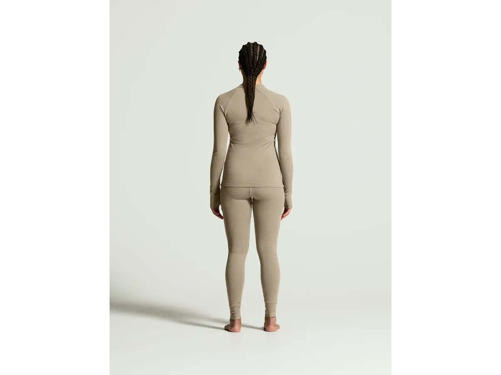 CRAFT Wool Comfort RN LS Damen T-Shirt Beige