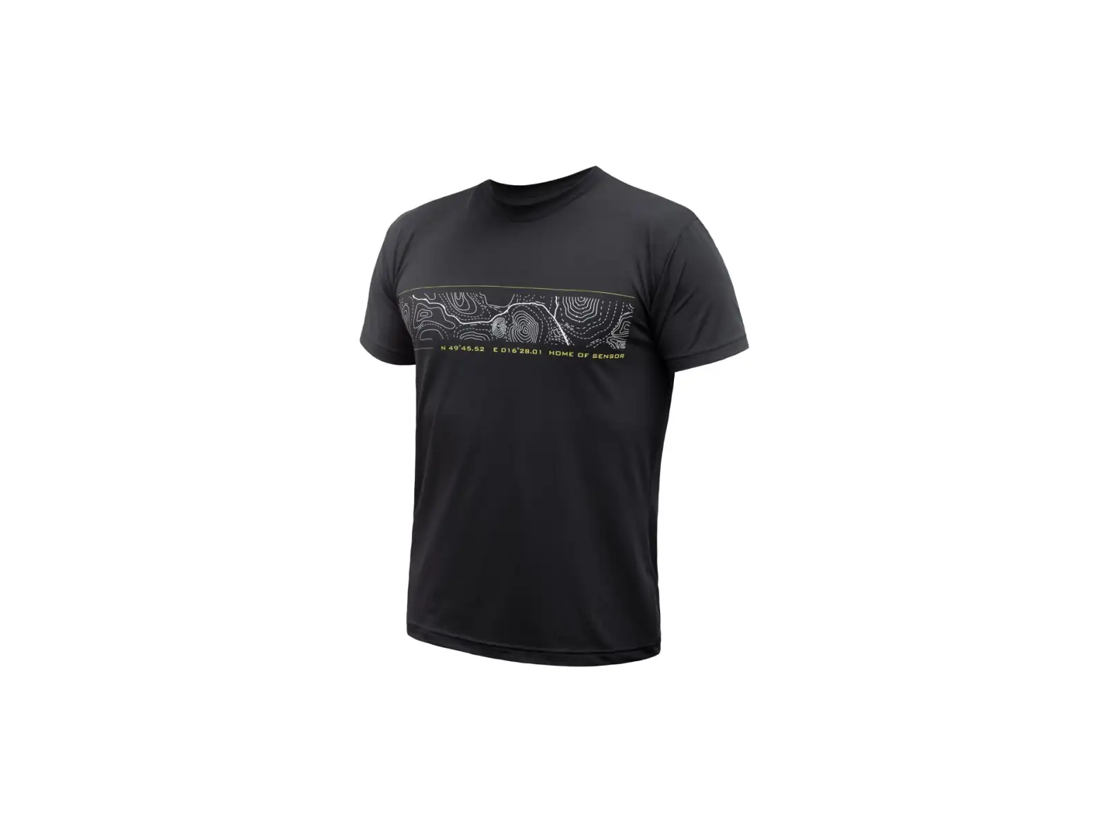 Sensor Coolmax GPS Herren T-Shirt Kurzarm schwarz