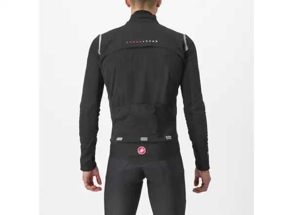 Castelli Alpha Doppio RoS Herrenjacke Light Black/Silver Reflex/Dark Gray