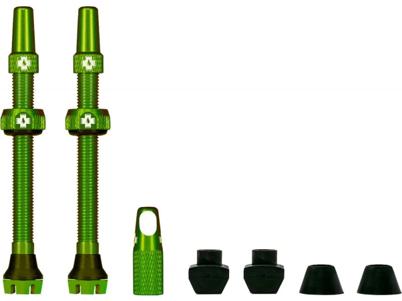 Muc-Off Tubeless Presta Ventil KIT V2, 2 Stück, grün