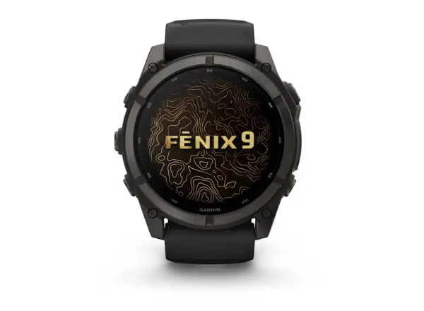 Garmin Fénix 9–51 mm Smartwatch Carbon gray DLC Titanium/Black