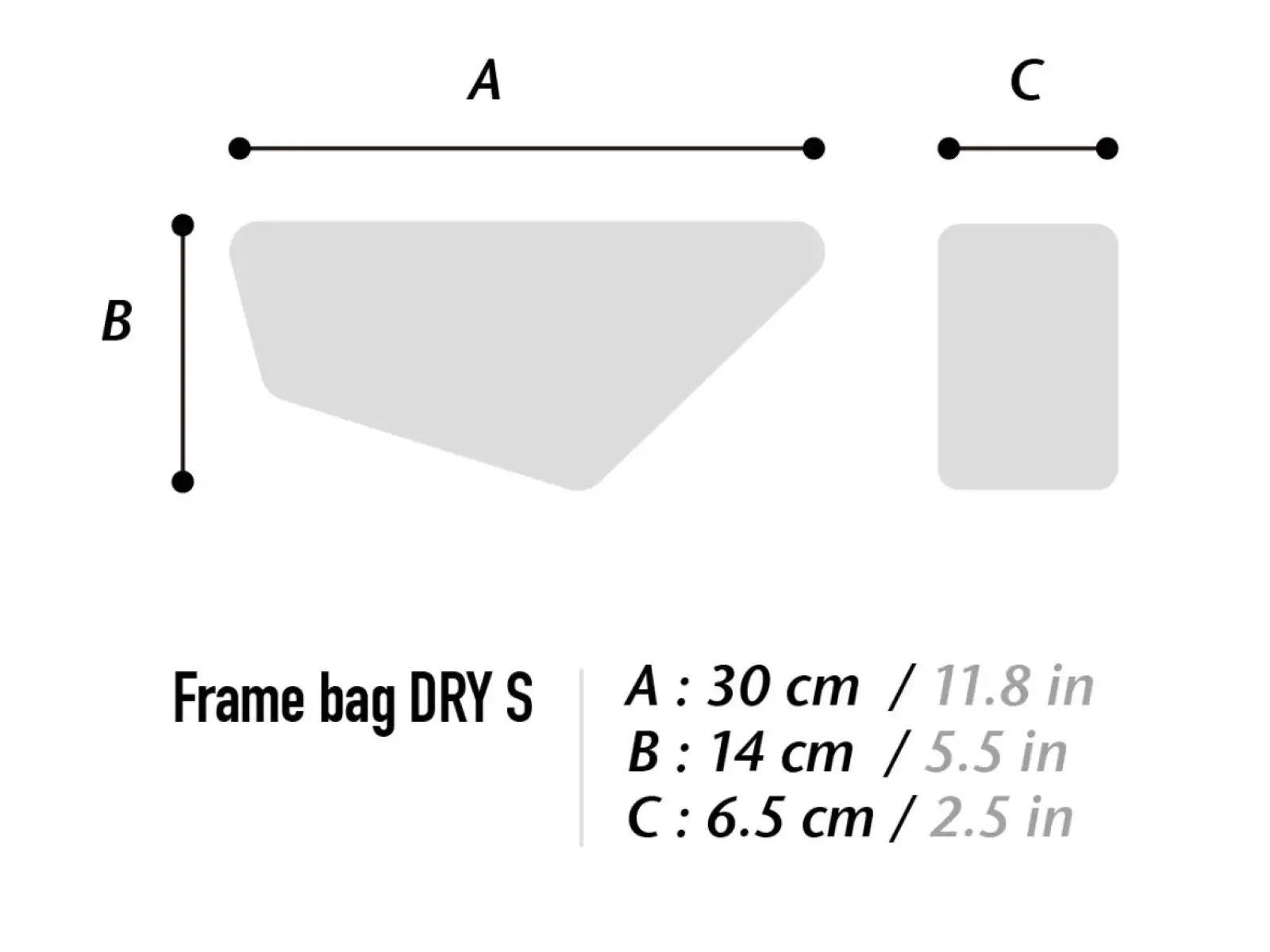 Woho X-Touring Frame bag Dry 2 l Rahmen-Tasche Diamond CyberCam Schwarz
