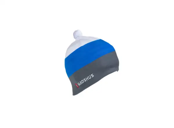 Madshus Active Mütze Weiß/Blau/Grau