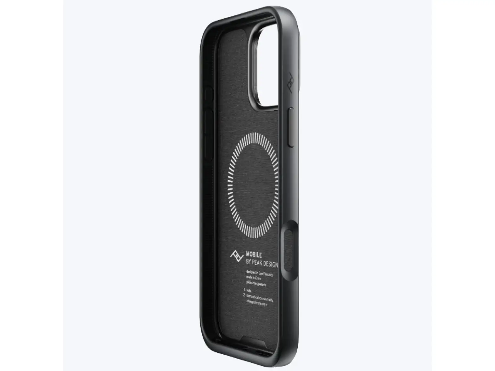 Peak Design Mobile Everyday Loop Case für das iPhone 16 Pro Max in der Farbe Charcoal.