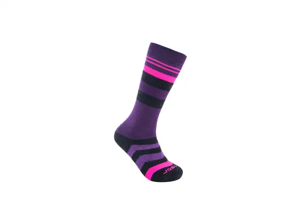 Sensor Slope Merino Kindersocken Schwarz/Rosa/Lila