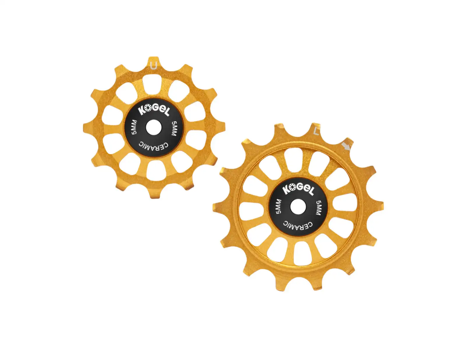 Kogel Schaltröllchen 12/14 Z für Shimano R9200/R8100 Gold