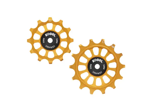Kogel Schaltröllchen 12/14 Z für Shimano R9200/R8100 Gold
