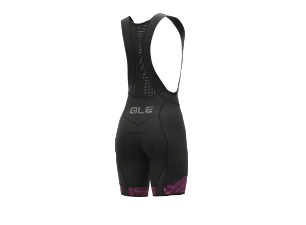 Alé PR-S Master 2.0 Damen Shorts mit Latz und Polsterung Black/Fluo Pink