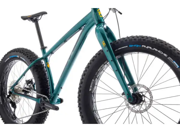 Kona Woo Satin Jeep Green Fat Bike -> Kona Woo Satin Jeep Green Fat Bike