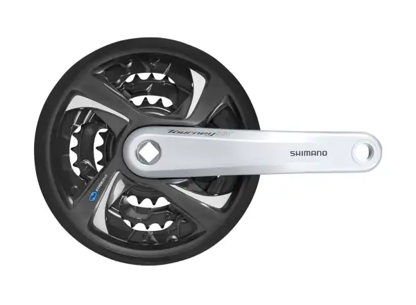 Shimano Tourney FC-TX801 42/32/22 mit Abdeckung silber