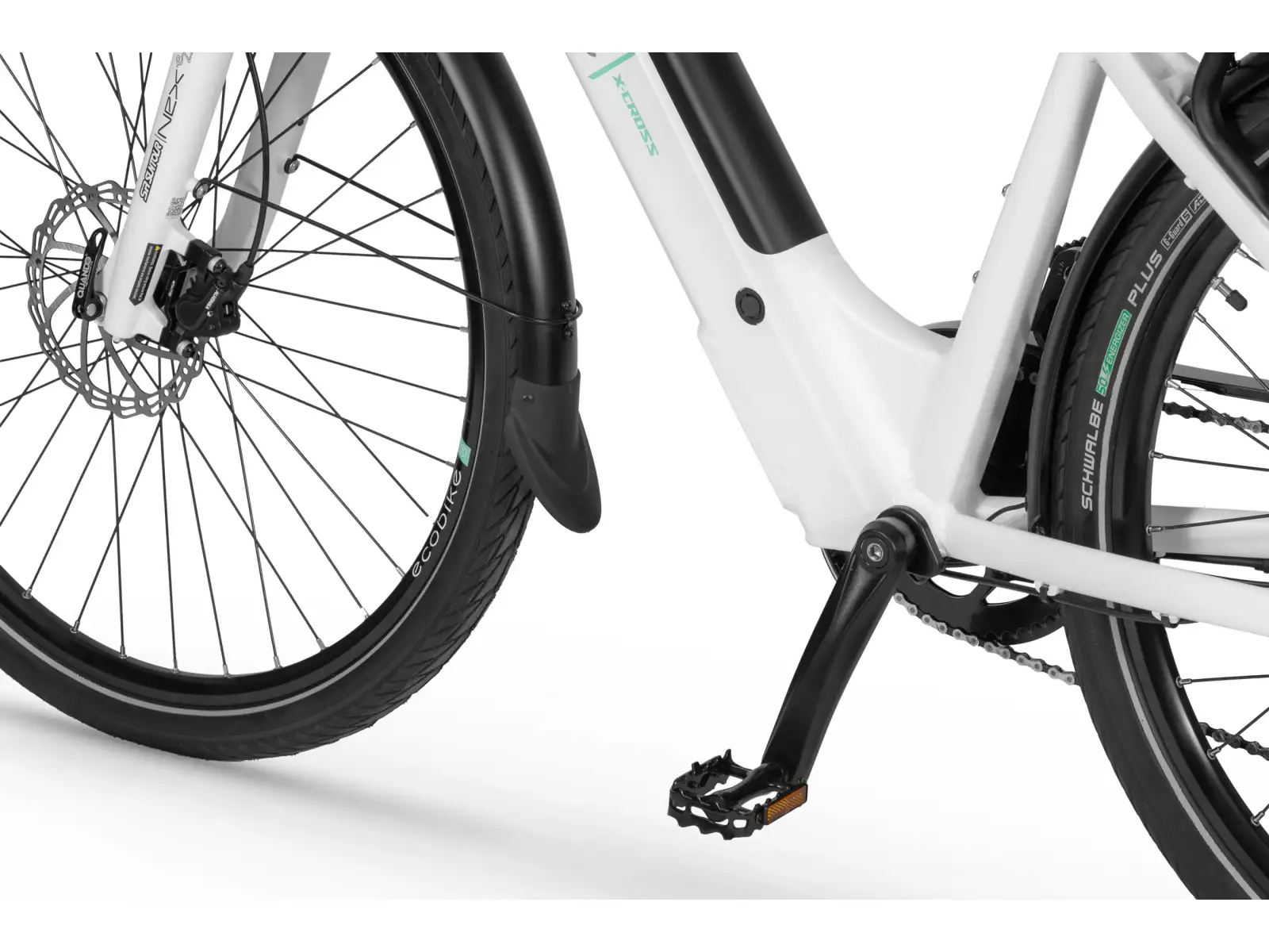 Ecobike X-Cross 504 Wh weiß Trekking Elektrofahrrad