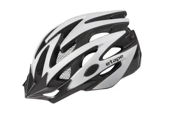 Etape Biker Fahrradhelm silber/schwarz matt