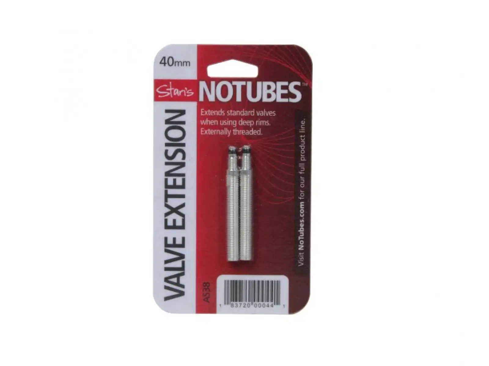 No Tubes Universal Tubeless Ventil Adapter 40mm - Paar