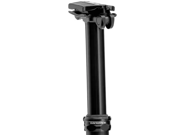 Race Face Turbine R verfügt über 125mm Federweg und ist in der Größe 31,6x380 mm erhältlich. Es handelt sich um eine schwarze Teleskopsattelstütze.ä