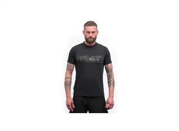 Sensor Coolmax GPS Herren T-Shirt Kurzarm schwarz