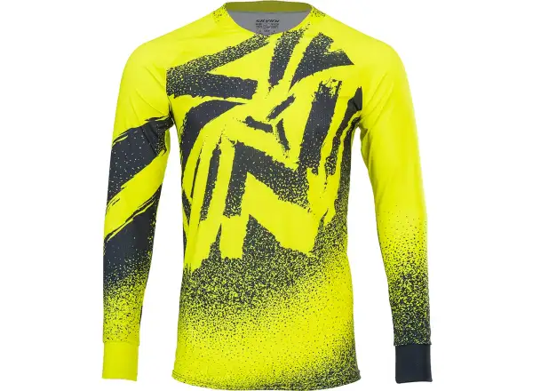 Silvini Cortino Herrentrikot Langarm Neon/Schwarz.