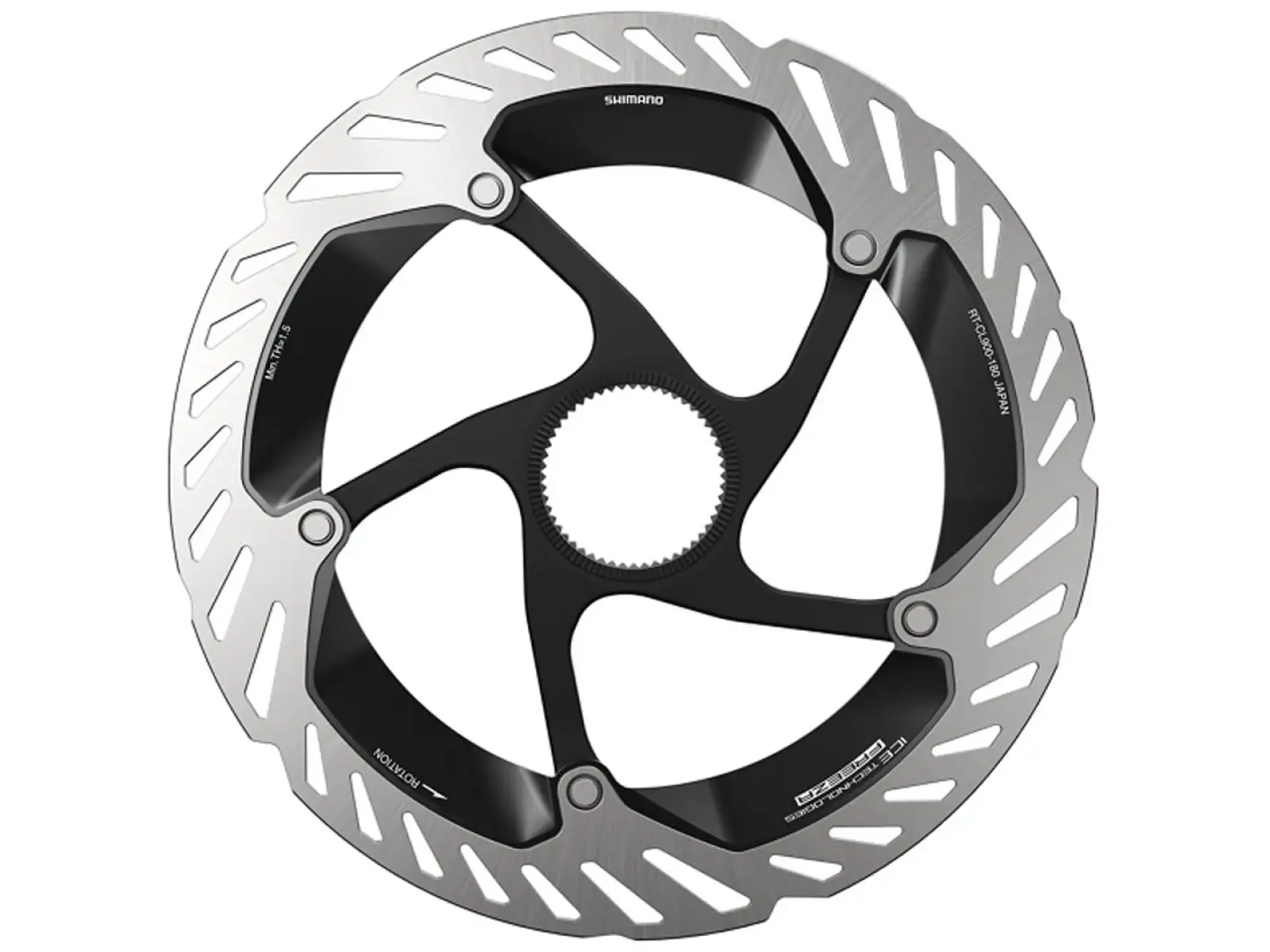 Shimano RT-CL900 Bremsscheibe 203 mm, Center Lock, Ice Tech, Außen-Lockring