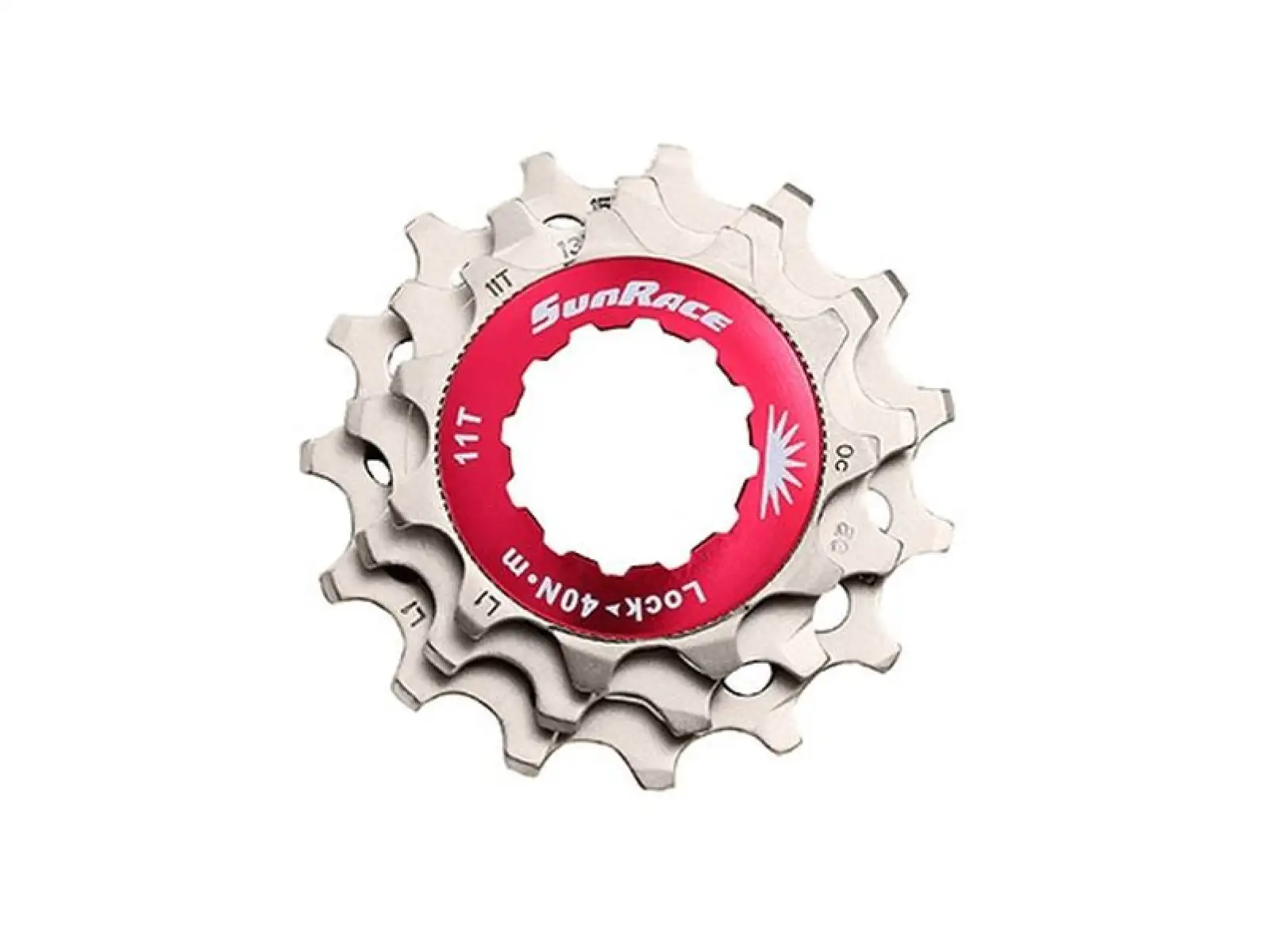 SunRace Ersatzrädchen-Set für 10-Gang Kassetten - 11/13/15 Zähne in Silber.