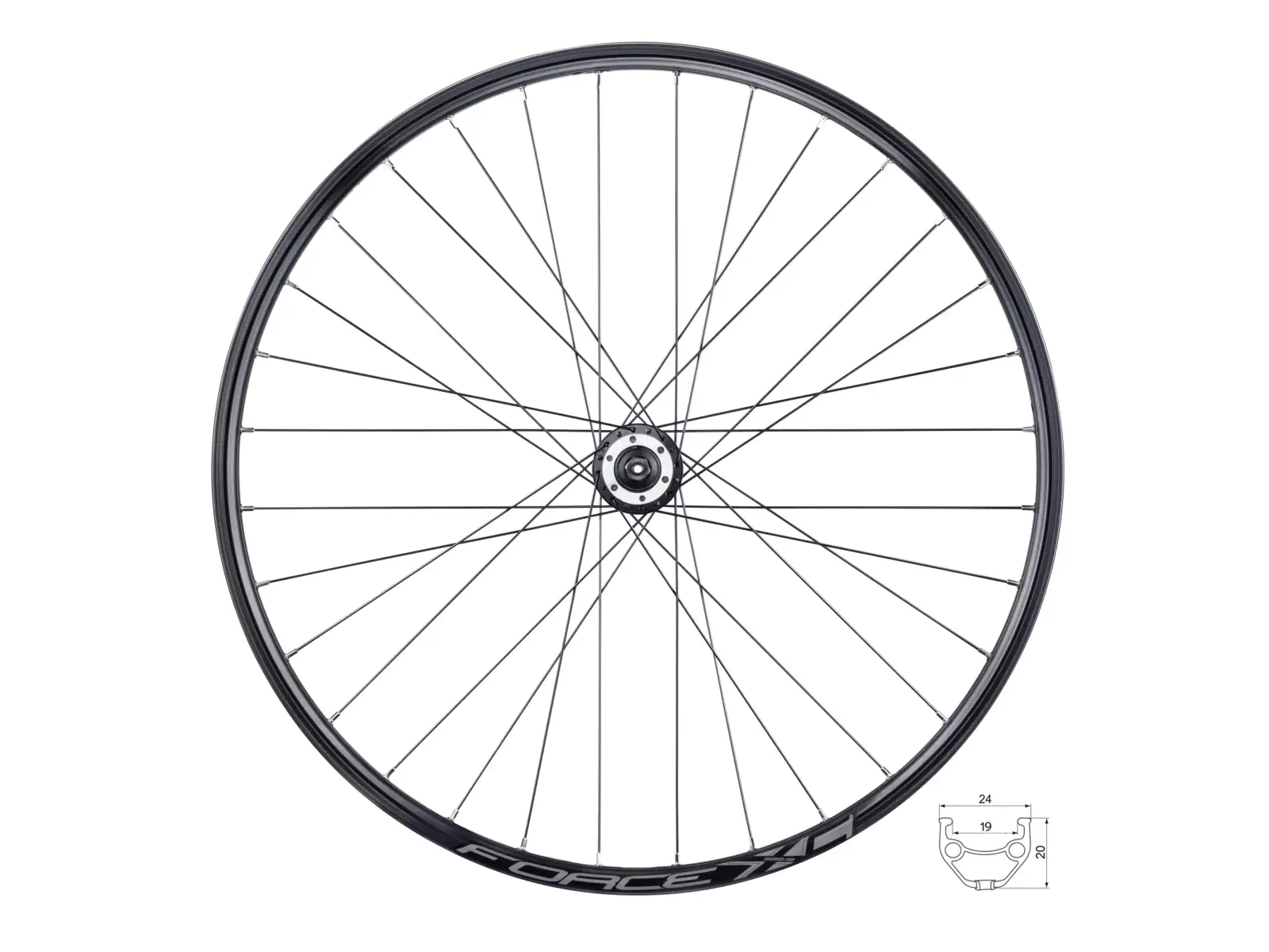 Force XC Disc 584x23 vorderrad F804332 32 loch