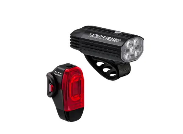 Lezyne Fusion Drive Pro 600+/KTV Drive Pro+ Licht-Set Schwarz/Schwarz