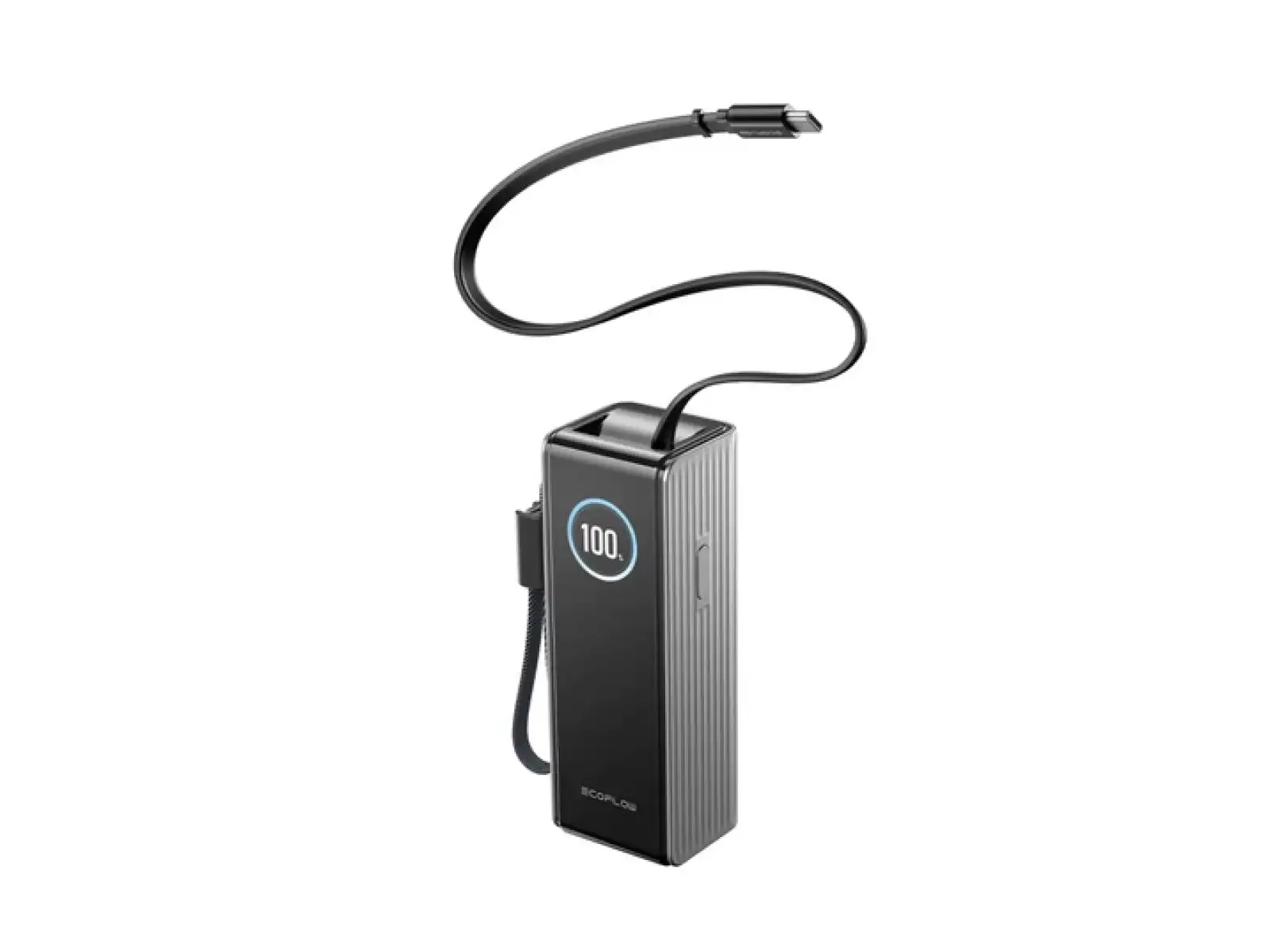 EcoFlow Rapid Powerbank (25000mAh,170W) 2x100W eingebautes USB-C Kabel - Silber