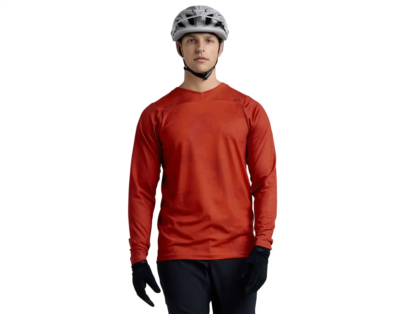 Troy Lee Designs Skyline Chill Herren Langarmtrikot Scattered Fire Orange
