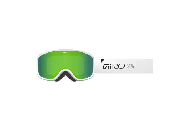 Giro Roam Skibrille weiß Stacked/Loden Green/Yellow (2 Gläser)
