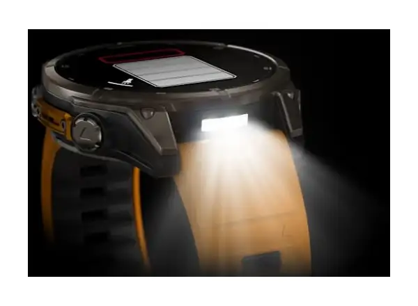 Garmin fenix 8 - 47 mm AMOLED Saphir Smartwatch Titanium Orange/Graphite