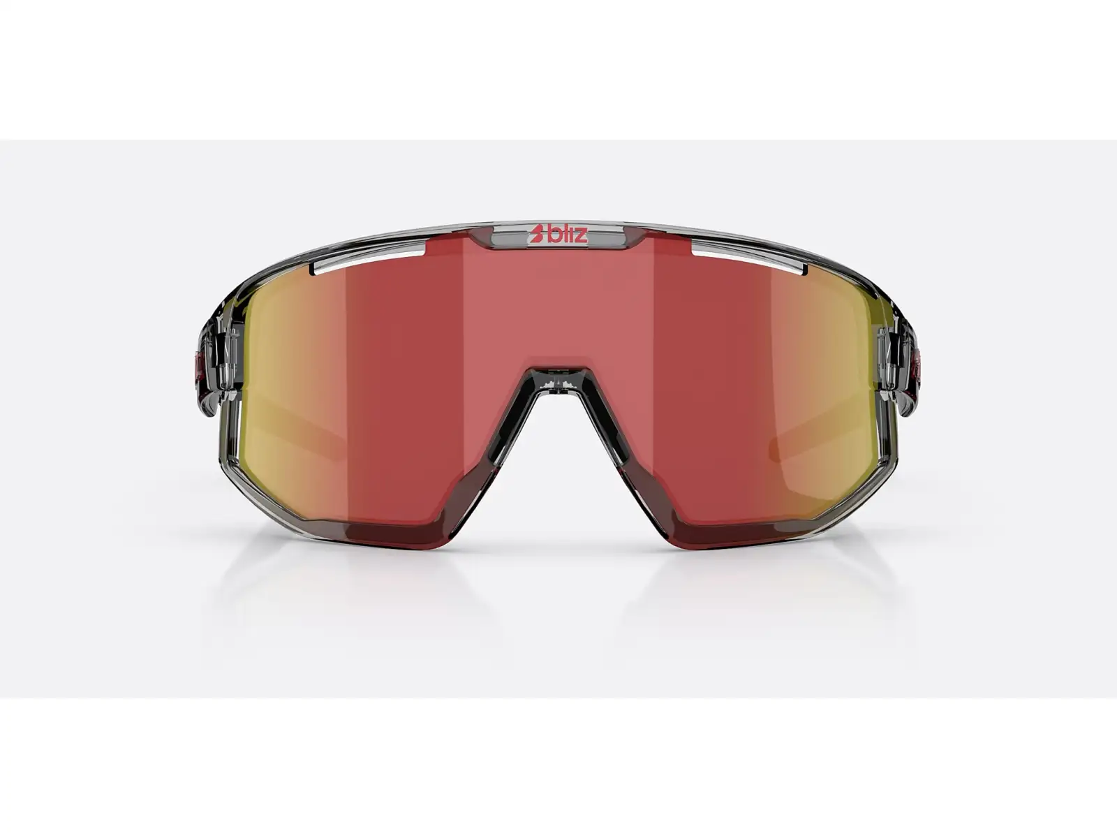 Bliz Fusion Sonnenbrille Transparent Dark Grey/Brow Red Multi