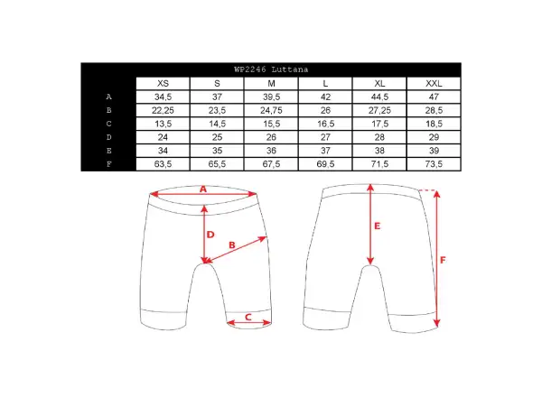 Silvini Luttana Damen 3/4 Radhose Schwarz