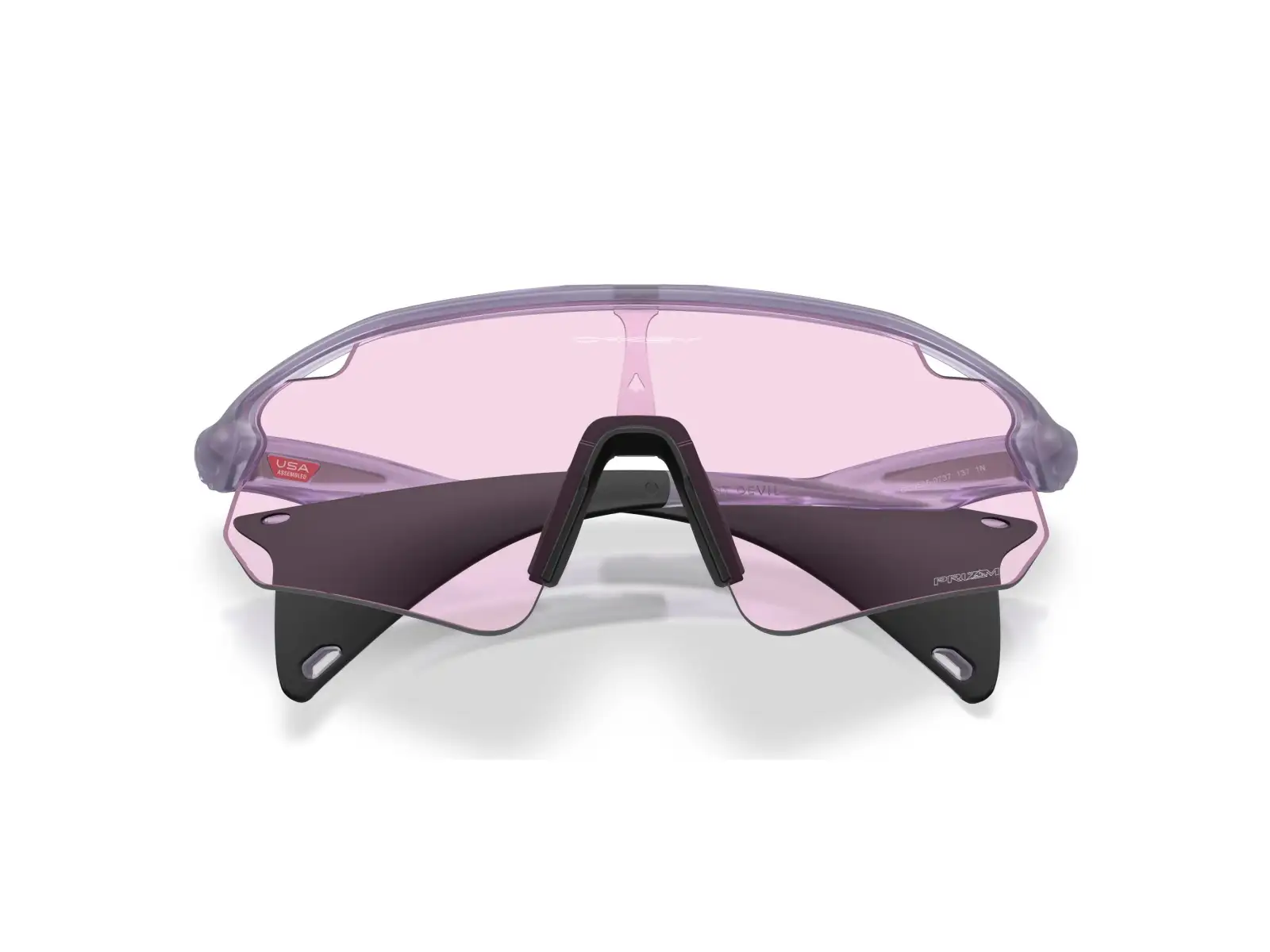Oakley Stunt Devil A Sportbrille Transparent Lilac/Prizm Low Light
