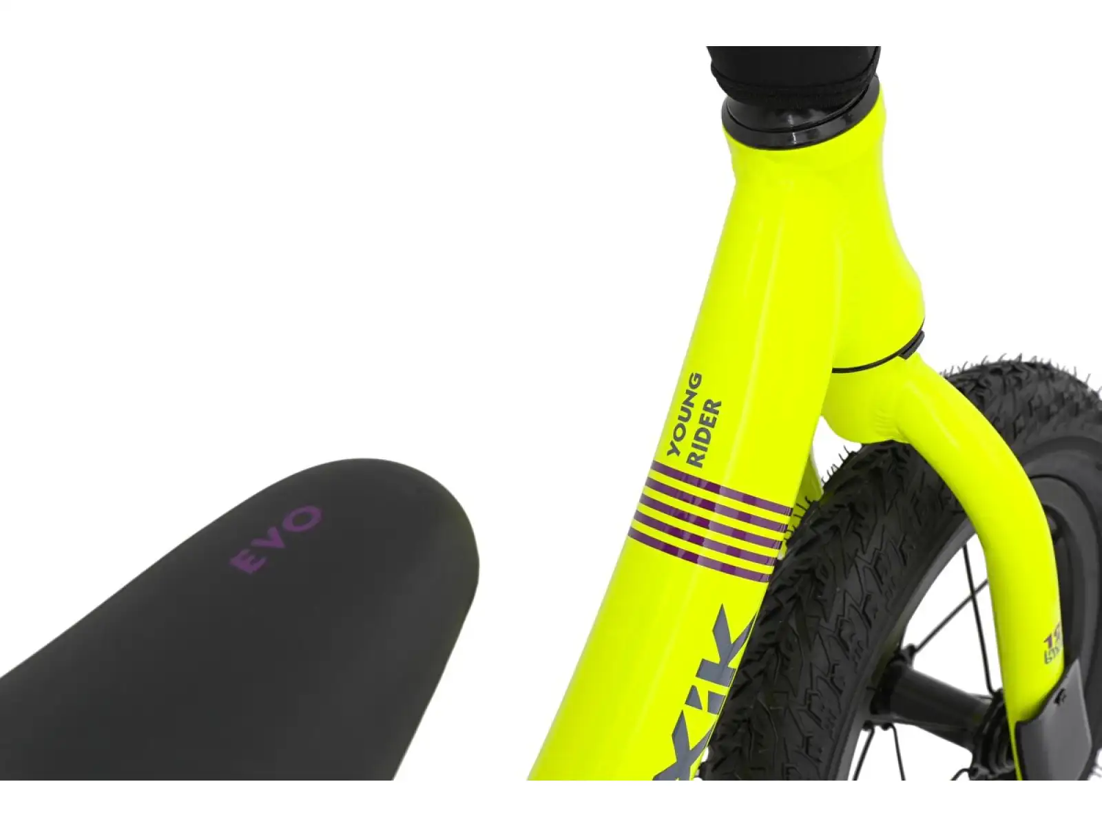 Laufrad MAXÍK Evo Lite fluo gelb/lila