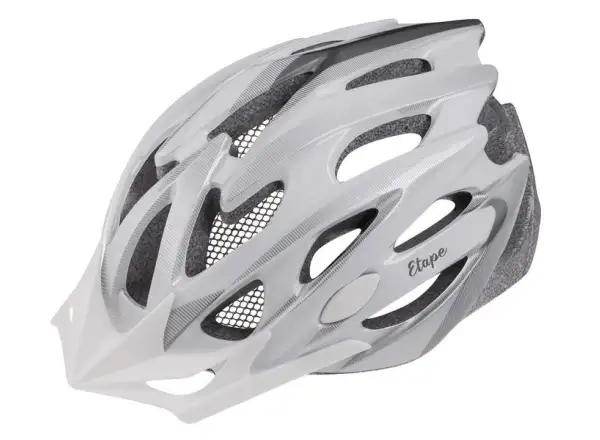 Etape Venus Damenfahrradhelm weiß/silber matt